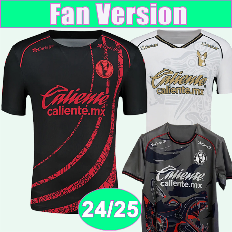 24 25 Tijuana Soccer Jersey CASTANEDA C. GONZALEZ K. BALANTA PARRA C. RIVERA D. BARBOSA Home Away 3rd Football Shirts Uniforms
