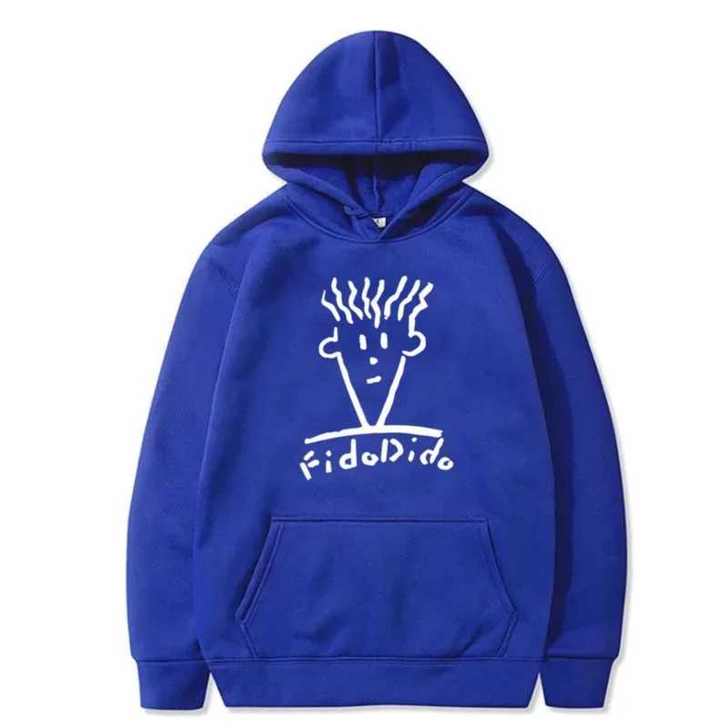 Autumn and Winter Casual Fashion Hoodies Mens Hoodies Sportswear Fido Dido Popular Beverages Printed Streetwear W241230