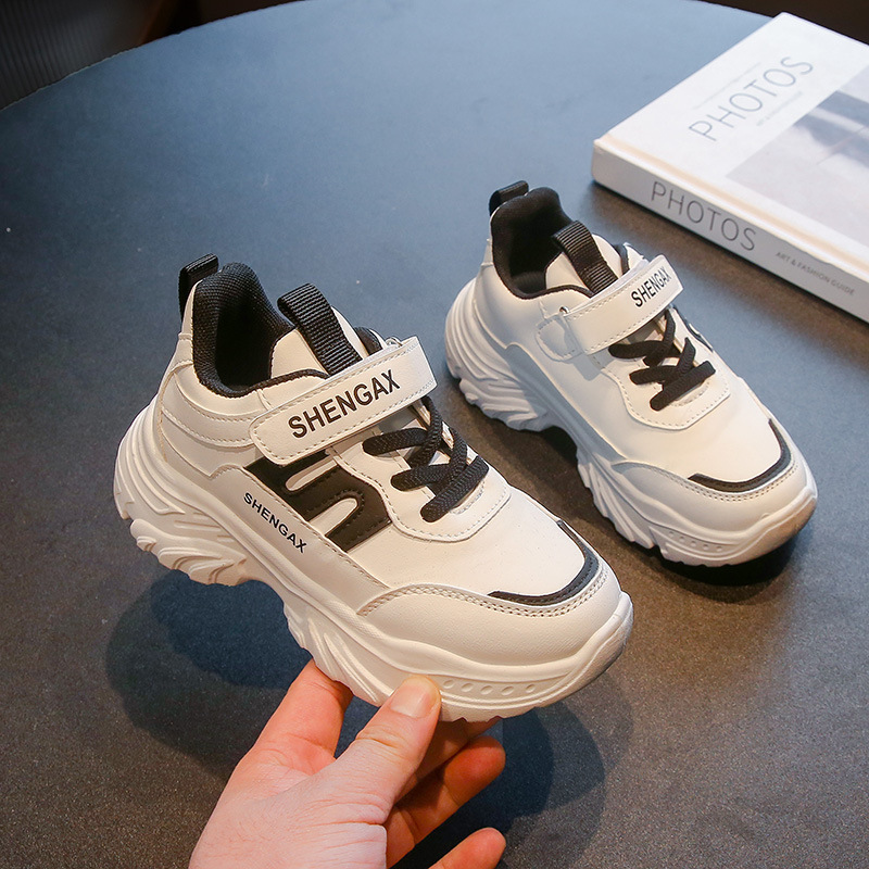 Youth Shoes Leather Comfortable Fashion Kids Sneakers Kidsnest Boys Girls Sport Toddler Shoes Sneakers For Child Sizes US9C-US4Y