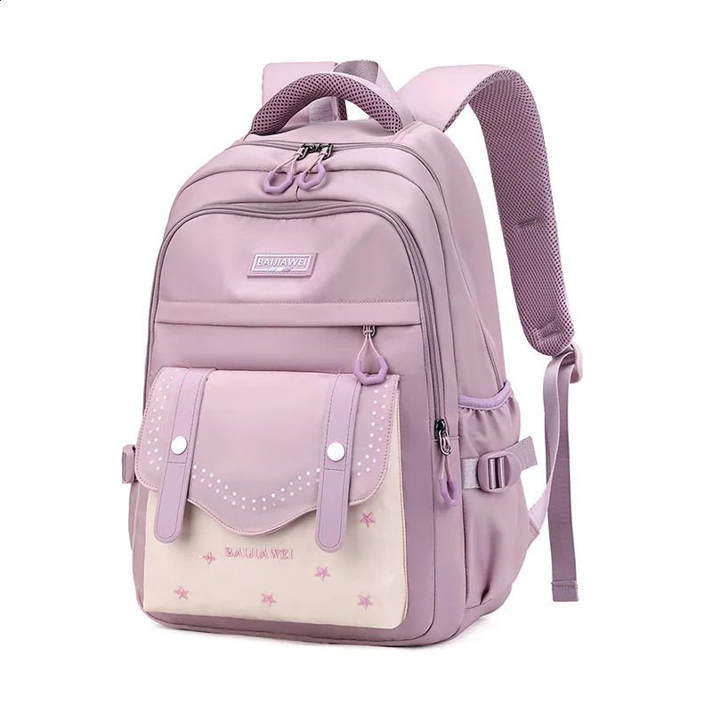 Korean Style Daily Backpack For Women Packsack Waterproof nylon Fabric Travel Backpacks Girls School Bag Teenagers Casual Bags 241230
