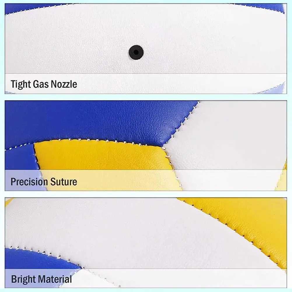 Size 5 Standard Volleyball Blue White Yellow PU Soft Inflatable Waterproof Volleyball Inside Outdoor Beach School Practice BallXJ241230