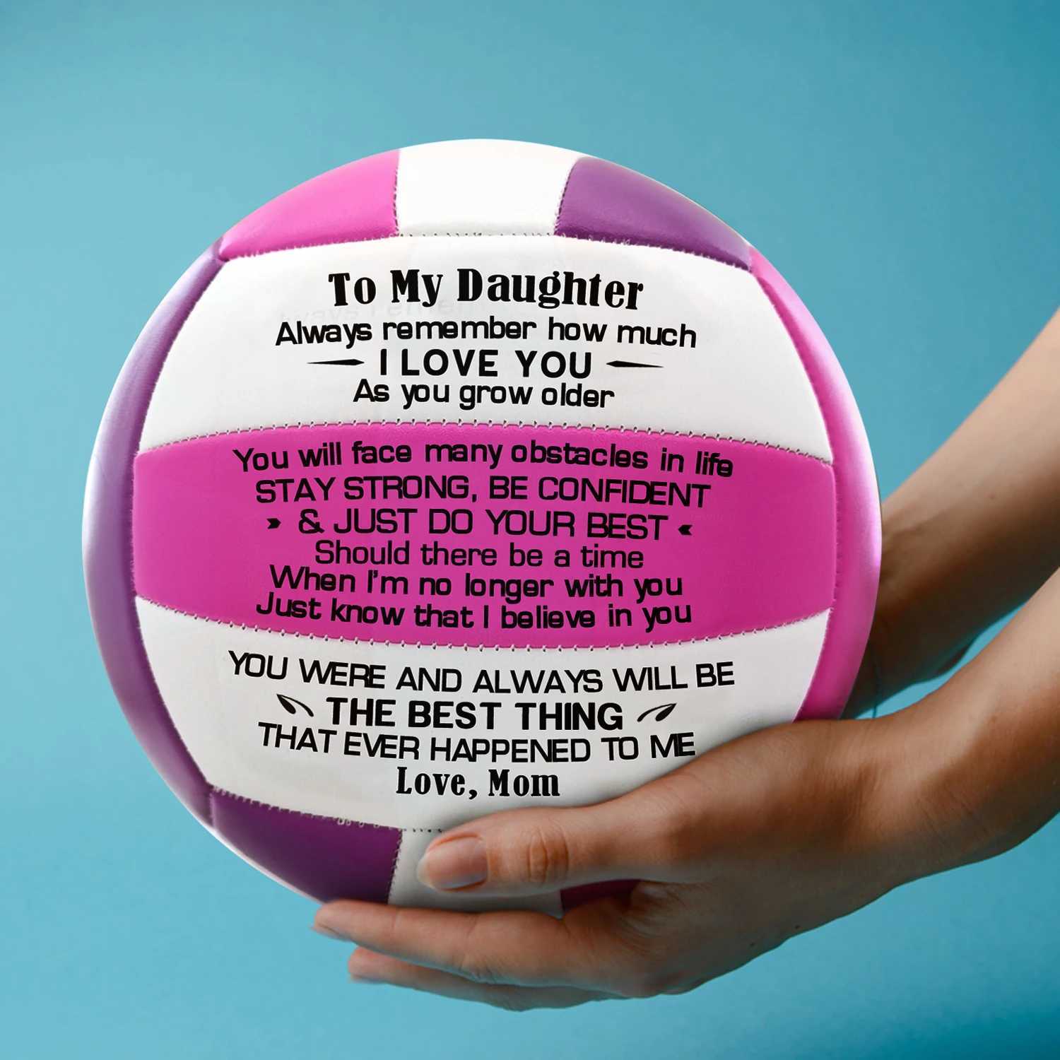Mom To My Daughter Gifts Soft Volleyball Professional Training Competition BallBest Gifts For To Beloved DaughterXJ241230