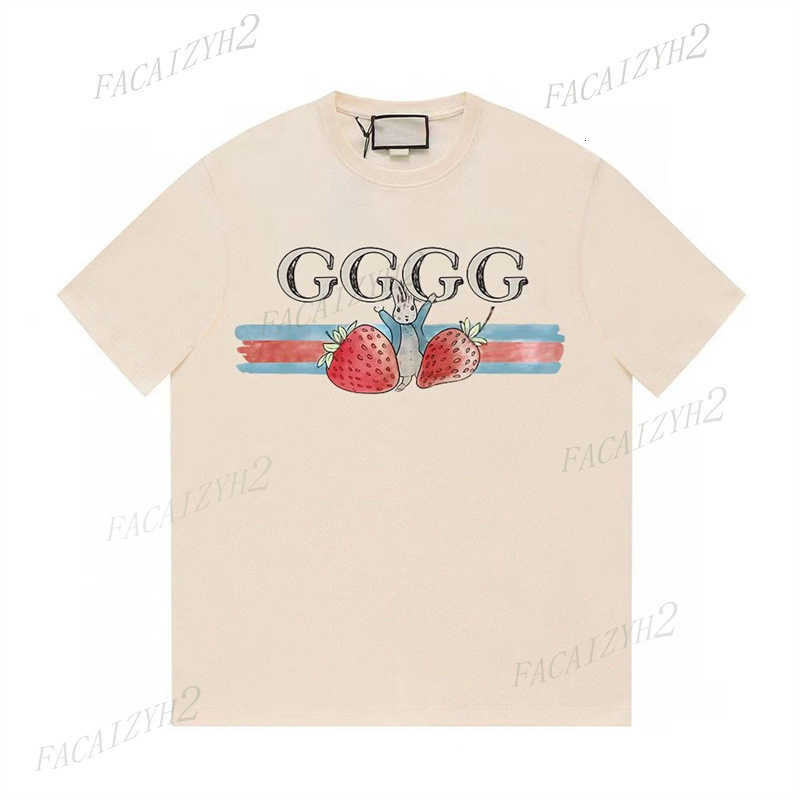 Men's T Shirts Fashion designer tees Round neck T-shirt Rabbit series short sleeved new casual couple Peter Strawberry summer print tops