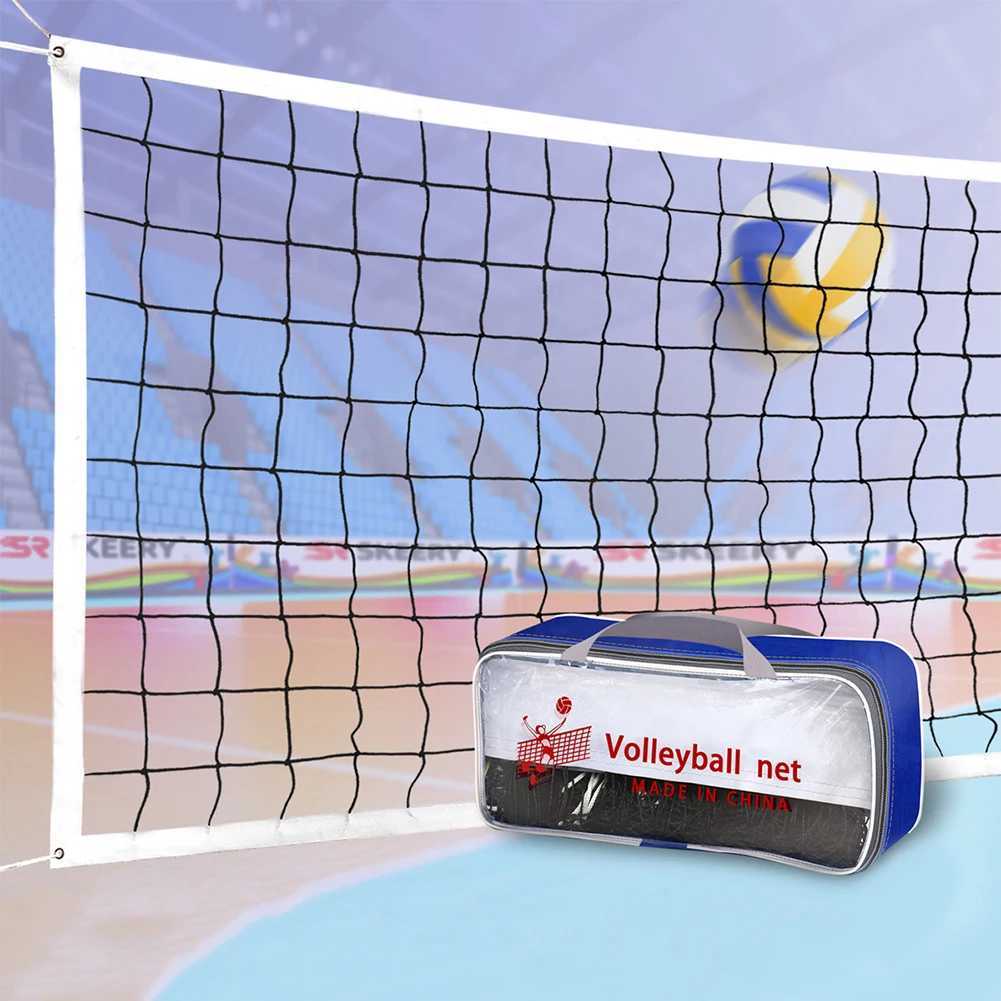 Portable Volleyball Net with Steel Cable Professional Volleyball Net Tear-Resistant Frame for Backyard Pool Schoolyard BeachXJ241230