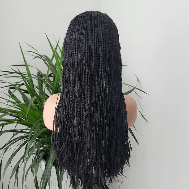 Lace Front Wig Cover T Shape Two Strand Braided Wig Fashionable Women's Dirty Braid T-Shaped Front Lace Headband Kq2 Kq2
