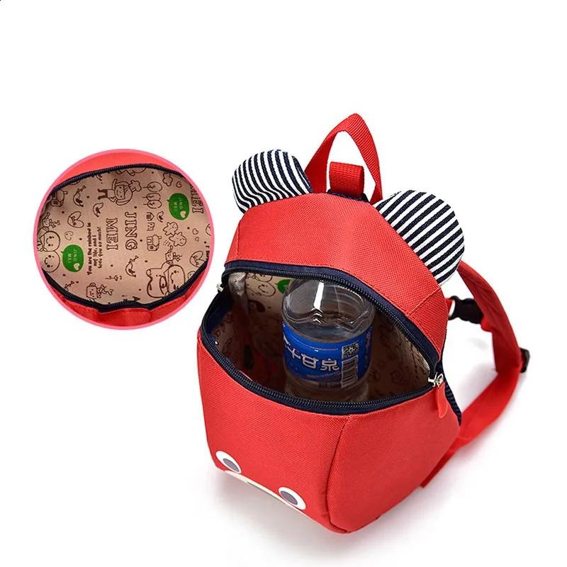 Baby Anti-lost Bag Polyester Cartoon Bear Safety Harness Backpack Children Comfortable Schoolbag Toddler Walking Keeper Strap 241230