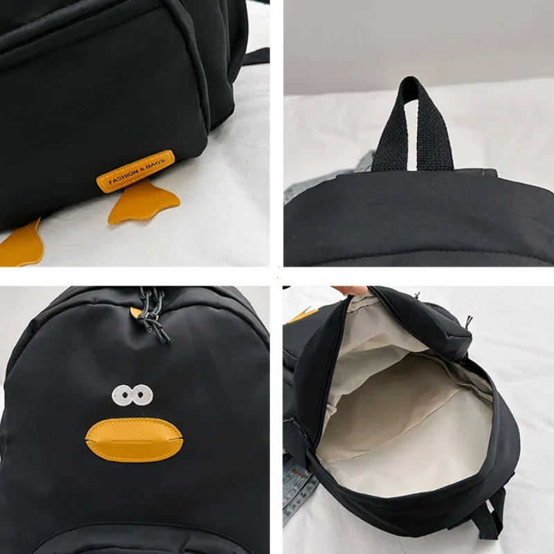 Cartoon Duck Backpack Cute Travel Bag Female College Student Versatile Korean Edition Girls School Bag 241230