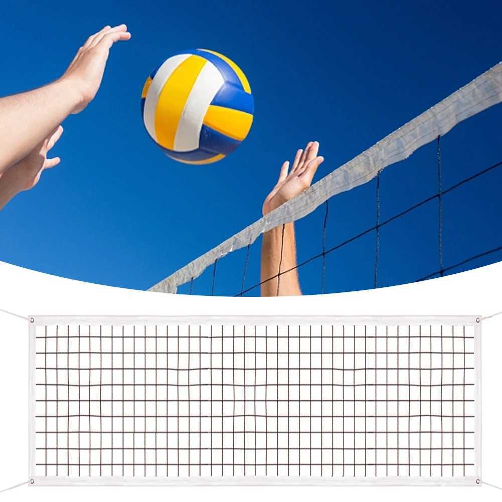 Portable Volleyball Net with Steel Cable Professional Volleyball Net Tear-Resistant Frame for Backyard Pool Schoolyard BeachXJ241230