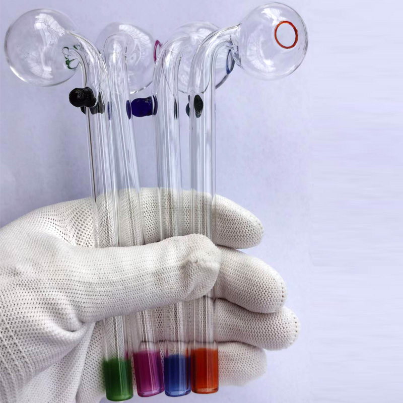 Colorful Pyrex Oil Burner Bubbler Pipe Smoking 30mm Bowls Slide Glass Burners Pipes Downstem For Water Oil Bubblers