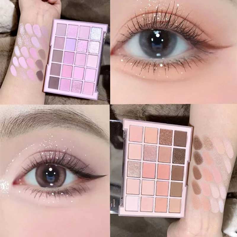 20 Colors Matte Glitter Eyeshadow Palette Korean Makeup ly Eye Shadow Waterproof Acrylic Shadow Palettes Women CosmeticsXJ241230