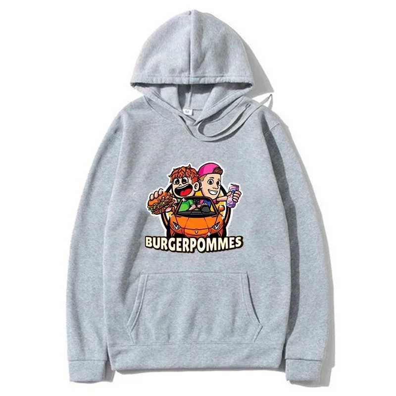 Burgerpommes Icrimax graphic mens/womens hoodie new comfortable casual hip-hop streetwear unisex sportswear printed hoodie mens W241230