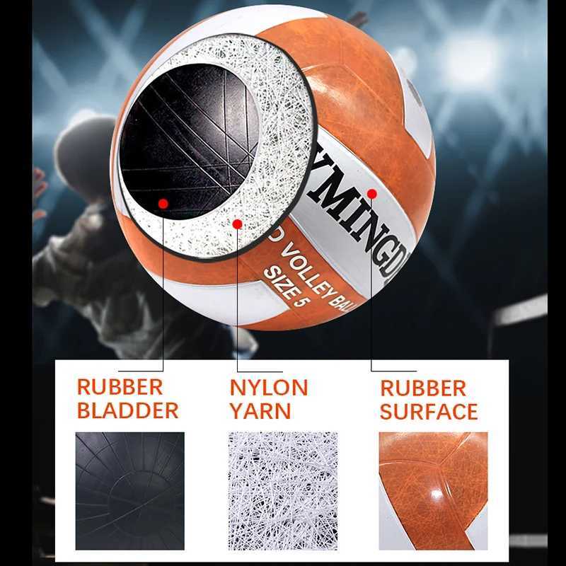Glow in the Dark Volleyball Ball LED Light Up Rubber Volleyball Size 5 Training Balls Waterproof Luminous Beach Volleyball BallsXJ241230