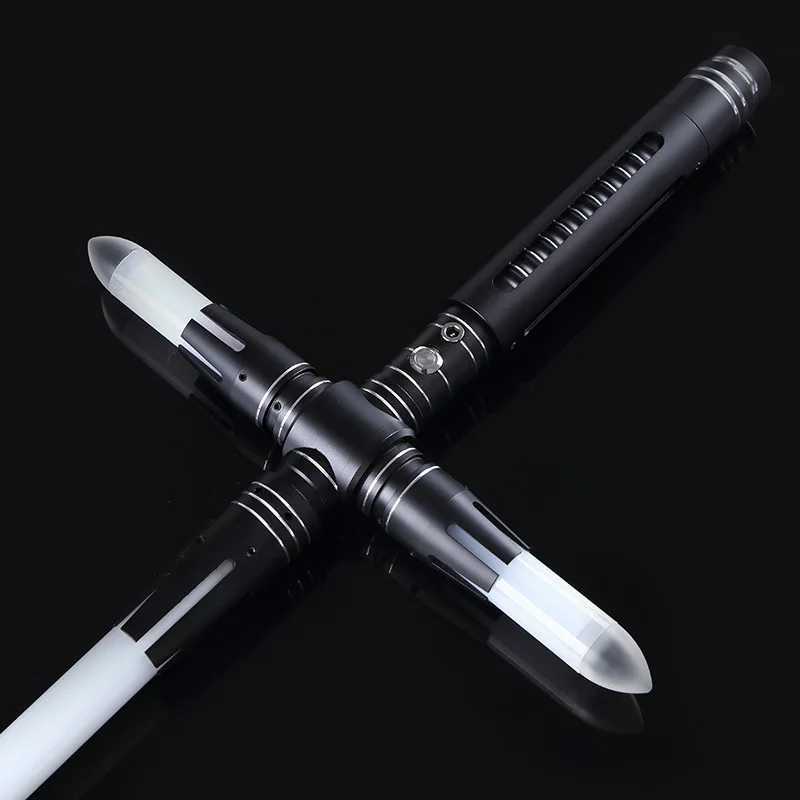 Yanqing Kylo Cross RGB lightsaber metal stand with 10 sets of sound fonts lace smooth swing heavy-duty dual pixel laser sword toy Y241230