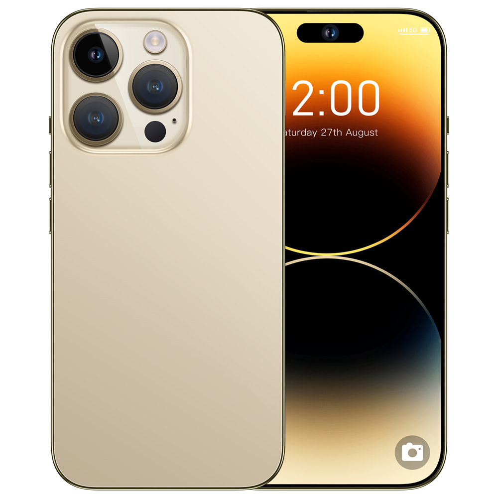 i14 Pro Max Phone 7.3-inch HD Screen Android 13 Qualcomm 8 Gen 1 CPU,16GB+512GB Android Phone,50MP+108MP Camera Pixels 8000mAh Battery 5G Dual SIM Card