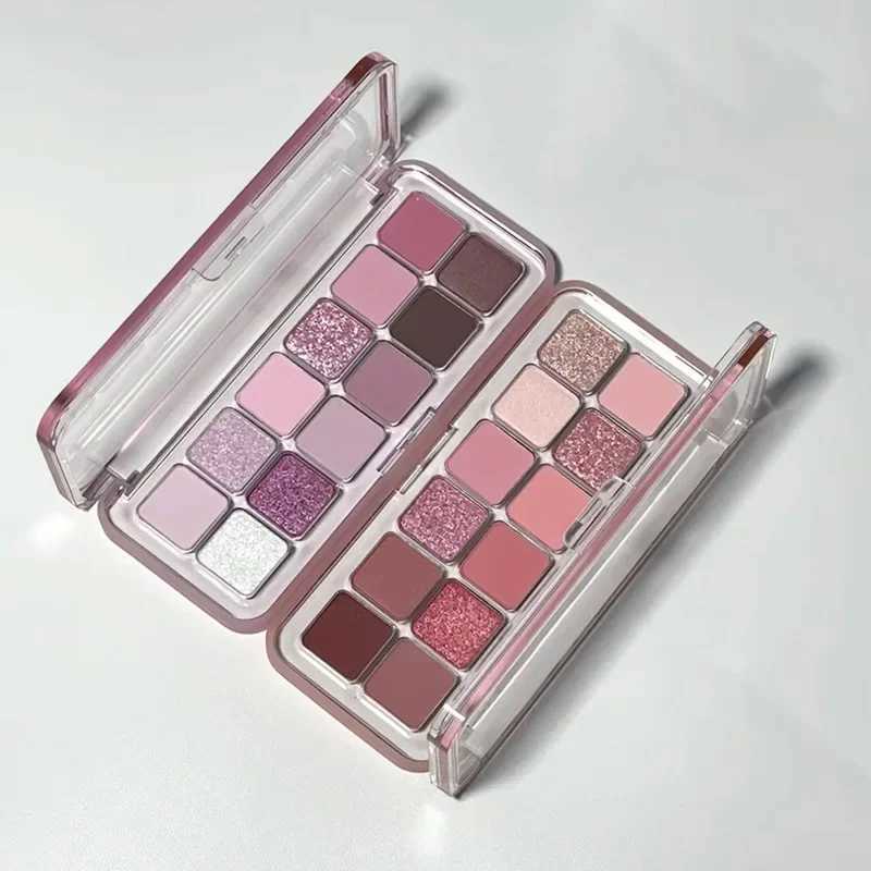12 Colors Shimmer Matte Eyeshadow Palette Nude Rose Pink Glitter Pigment Eye Shadow Lasting Waterproof Make Up Palette CosmeticsXJ241230