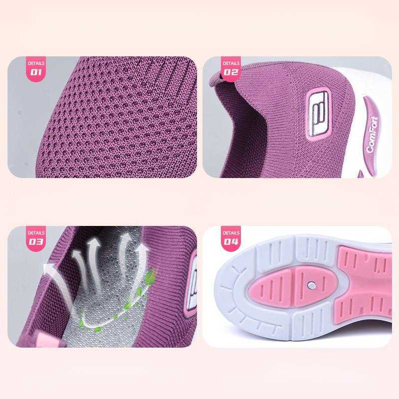 Female Shoes New Womens Shoes Fashion Mom Shoes Socks Shoes Soft Sole Sports Shoes Female