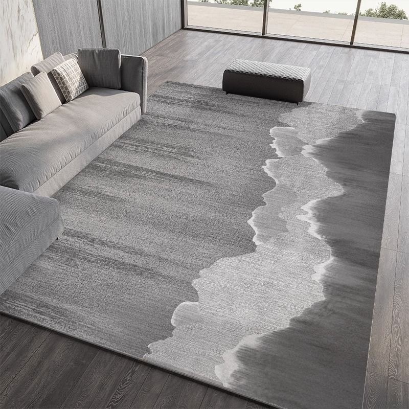 4722-28.88-PDD-Simple Rectangular Solid Color Silk Carpet Bedroom Bed Living Room Sofa Blanket