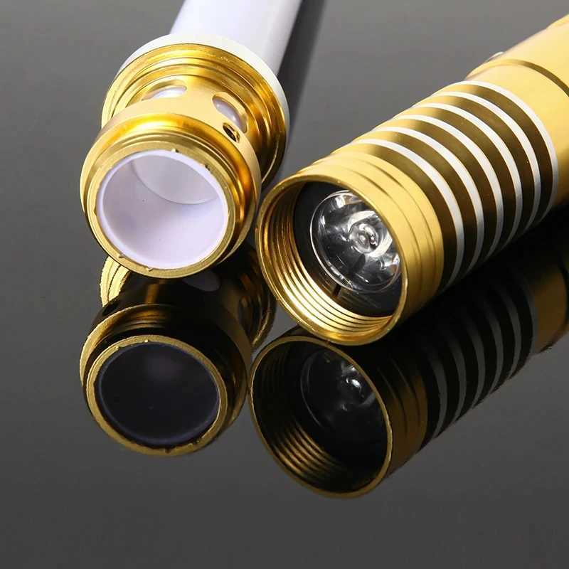 RGB metal lightsaber laser sword Rave lightsaber Ada lightstick role-playing military knife De Luz toy LED flash weapon Y241230