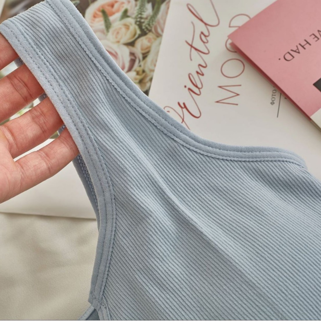 B116-Camisole with padded pajamas for women with small floral patterns, Korean version, Southeast Asian cross-border shorts, two-piece home clothes se