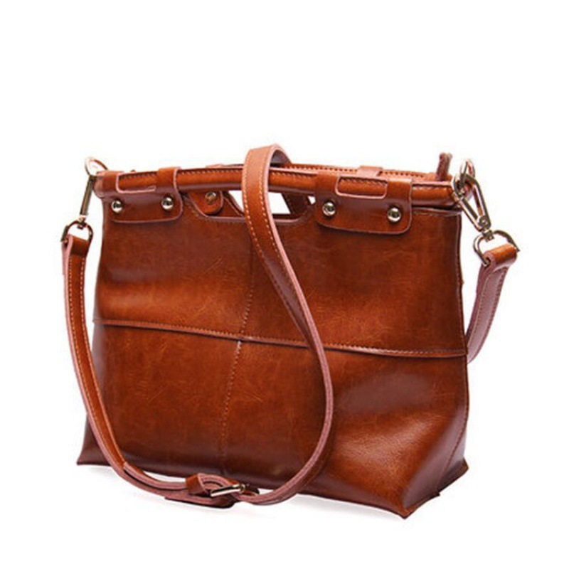 2022 Original Ecological Leather Women's Bag Cross Shoulder Handbag Guangzhou New Rivet