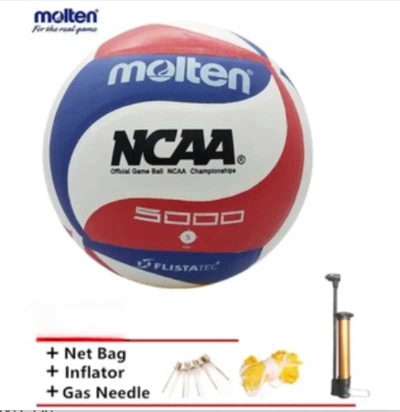 Molten Volleyball NCAA5000 Professional Competition Hard Row Wear-resistant No. 5 PU Indoor and Outdoor Training VolleyballXJ241230