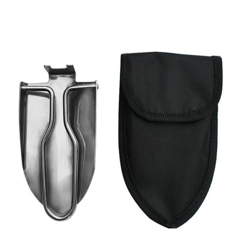 Outdoor Stainless Steel Folding Garden Shovel Mini Portable Camping Snow Shovel