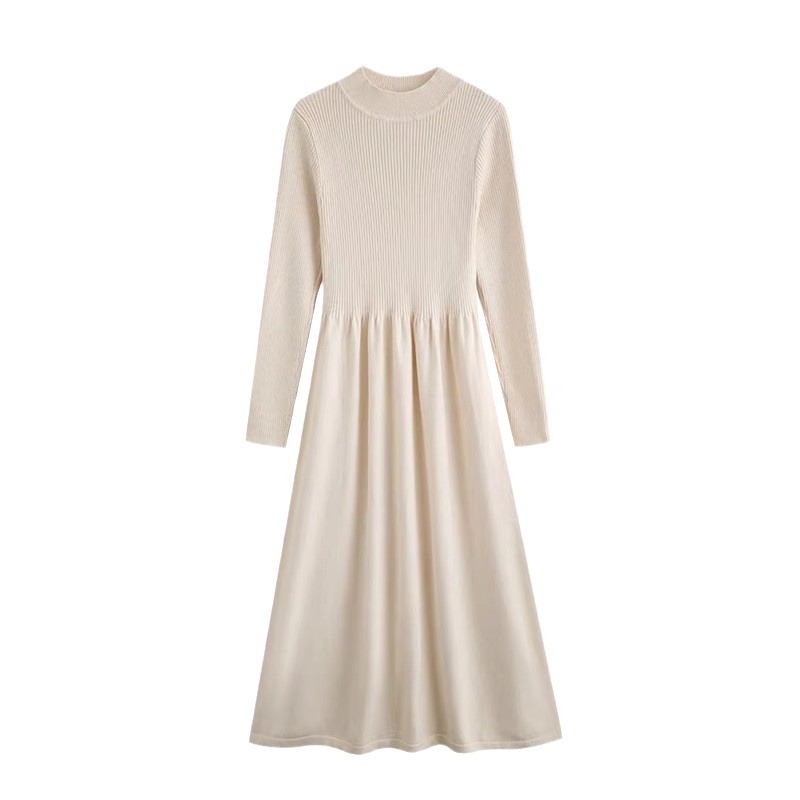 P31158 Fashionable slim fit coat bottoming inner dress female autumn and winter new Korean style knitted sweater long skirt