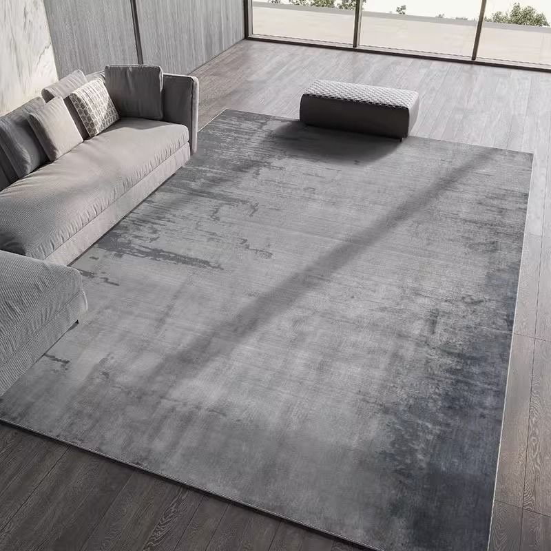 4729-54.89-PTX-Simple Rectangular Solid Color Silk Carpet Bedroom Bed Living Room Sofa Blanket
