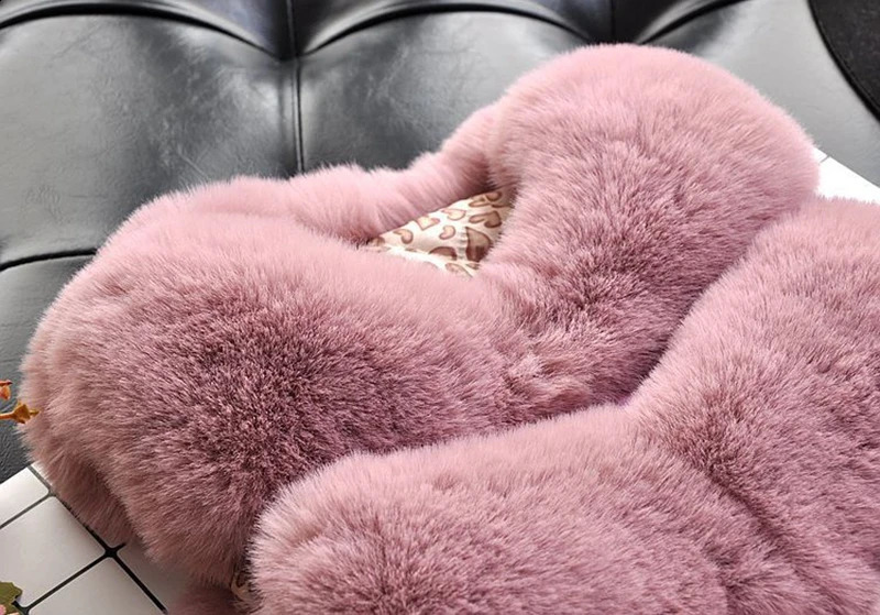 Kids Girls Faux Fur Vest Coats Winter Warm Waistcoat Sleeveless Children Fur Jacket Baby Girls Outwear 241230