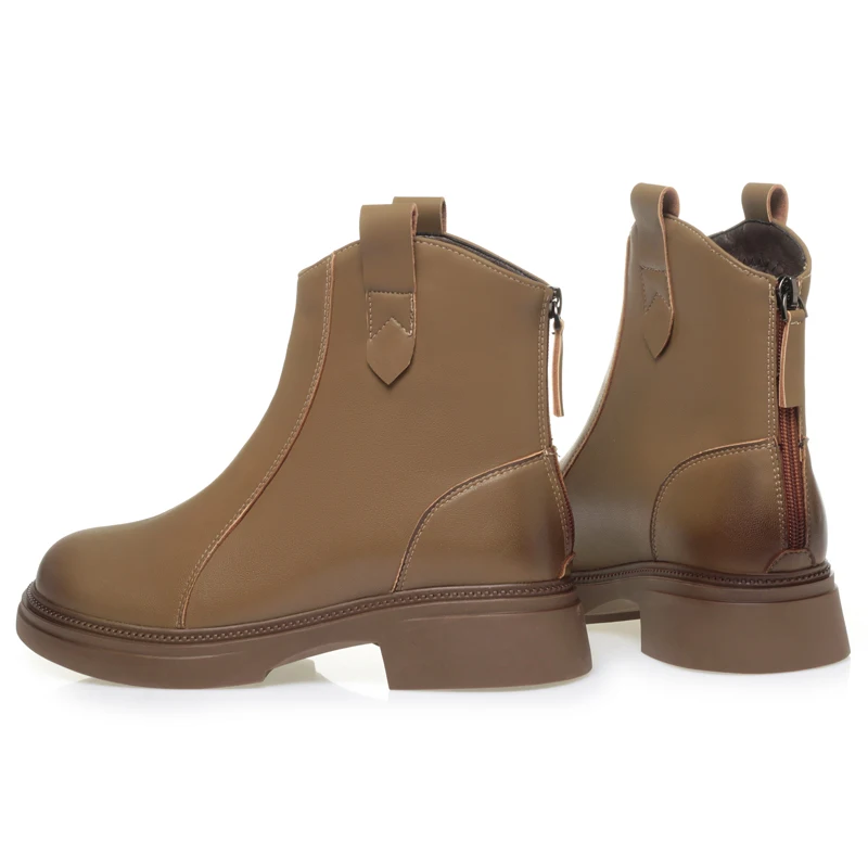 AIYUQI Women's Snow Boots Anti-Slip Warm Women Ankle Boots Large Size Winter Female Boots