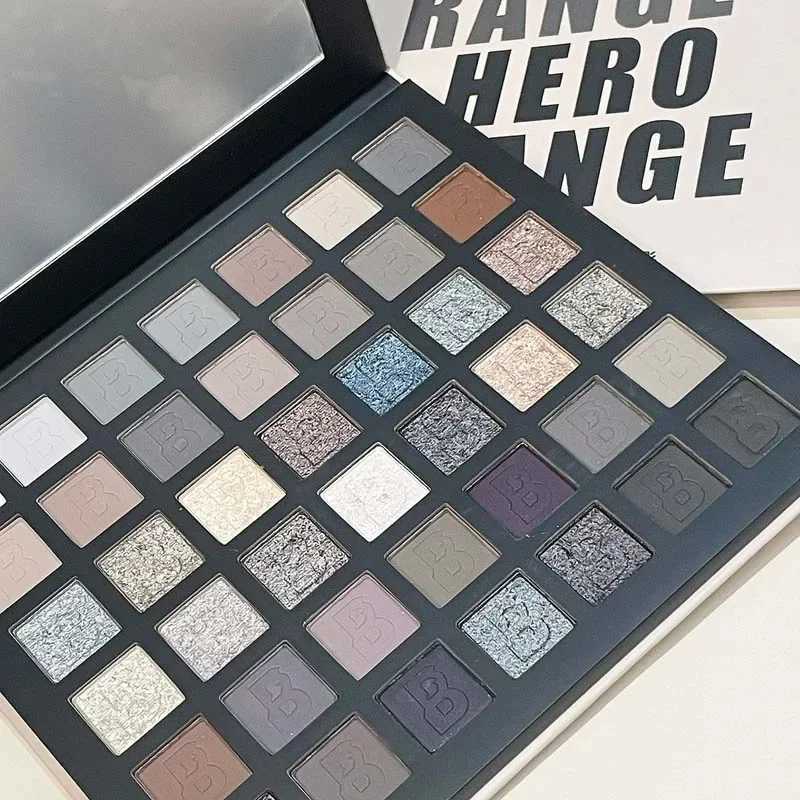 42 Colors Eye Shadow Smoky Color Palette Glitter Matte l Cement Gray Eyeshadow Palette Korean Makeup Punk Black Eye CosmeticXJ241230