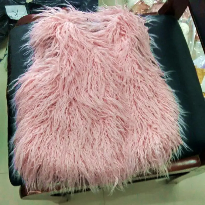 Baby Toddler Girl Vest Tops Autumn Winter Fashion Coat Girls Vests Kids Sleeveless Faux Fur Wool Jacket Children Outerwear 241230