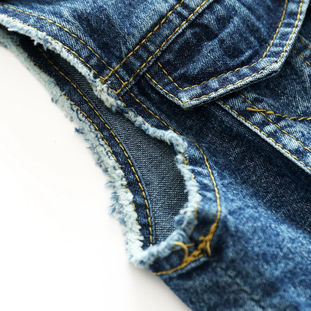 Korean Spring Autumn Children Boys Denim Vest Toddler Boys Sleeveless Jacket 1-6 Years Kid Baby Boy Waistcoat Outerwear 241230