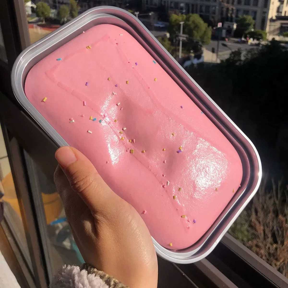 Squishy Toy slow rise sticky box cake squeeze butter ice cream cheese bread Squishy strawberry cake anti pressure release gift W241230