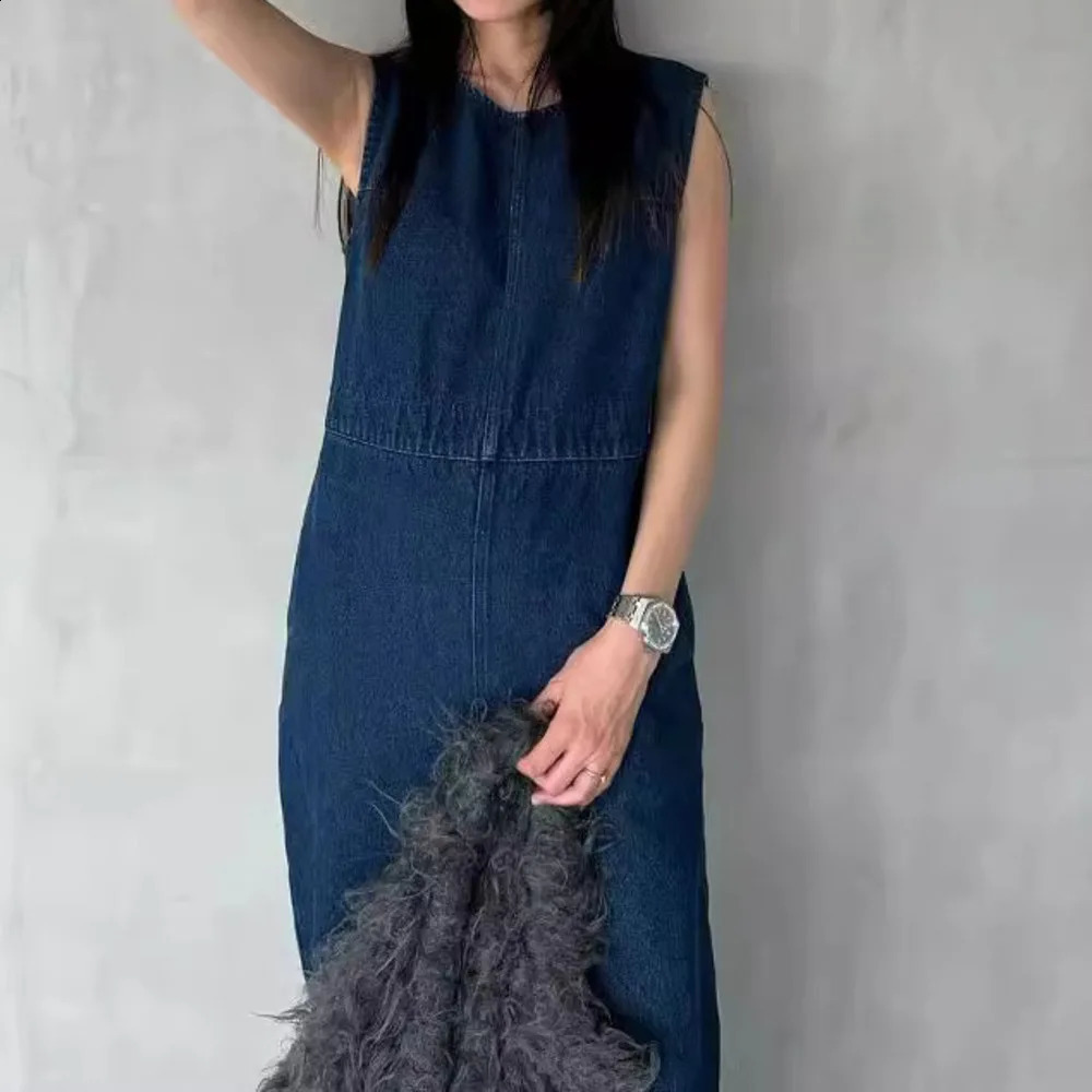 Spring/Summer Style Lazy And Relaxing Bareback Cow Jumpsuit Loose Casual Fashionable High Waist Pants 241230