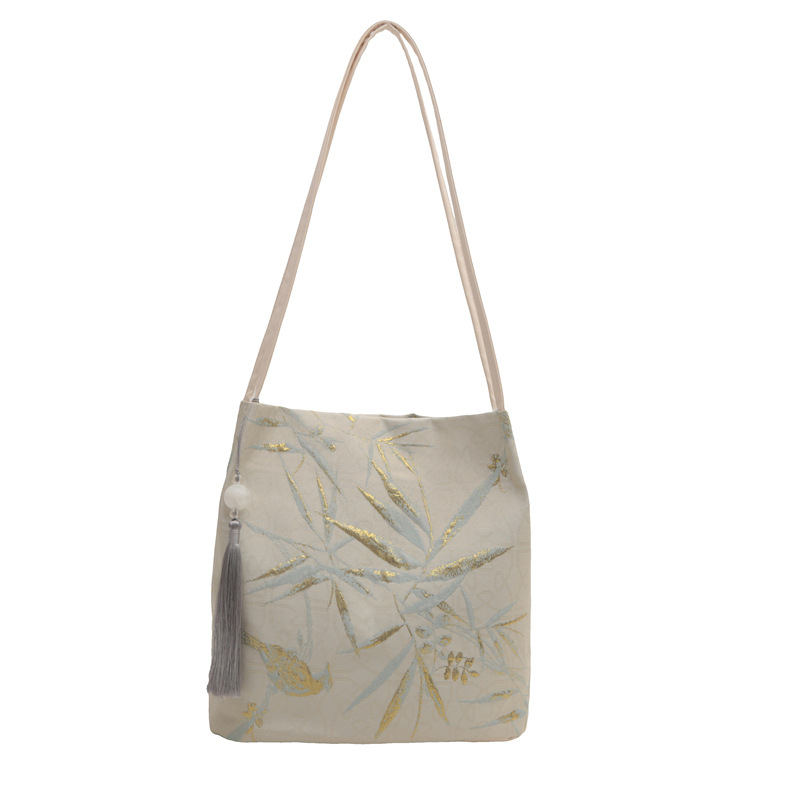 Fashion Shoulder Bags New printed large-capacity single shoulder Chinese style landscape embroidery underarm tote bag