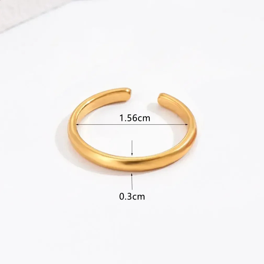 3PCS Toe Rings for Women Adjustable Stainless Steel Simple Stars Moon Smooth Ring Summer Beach Finger Foot Gift Jewelry 241225