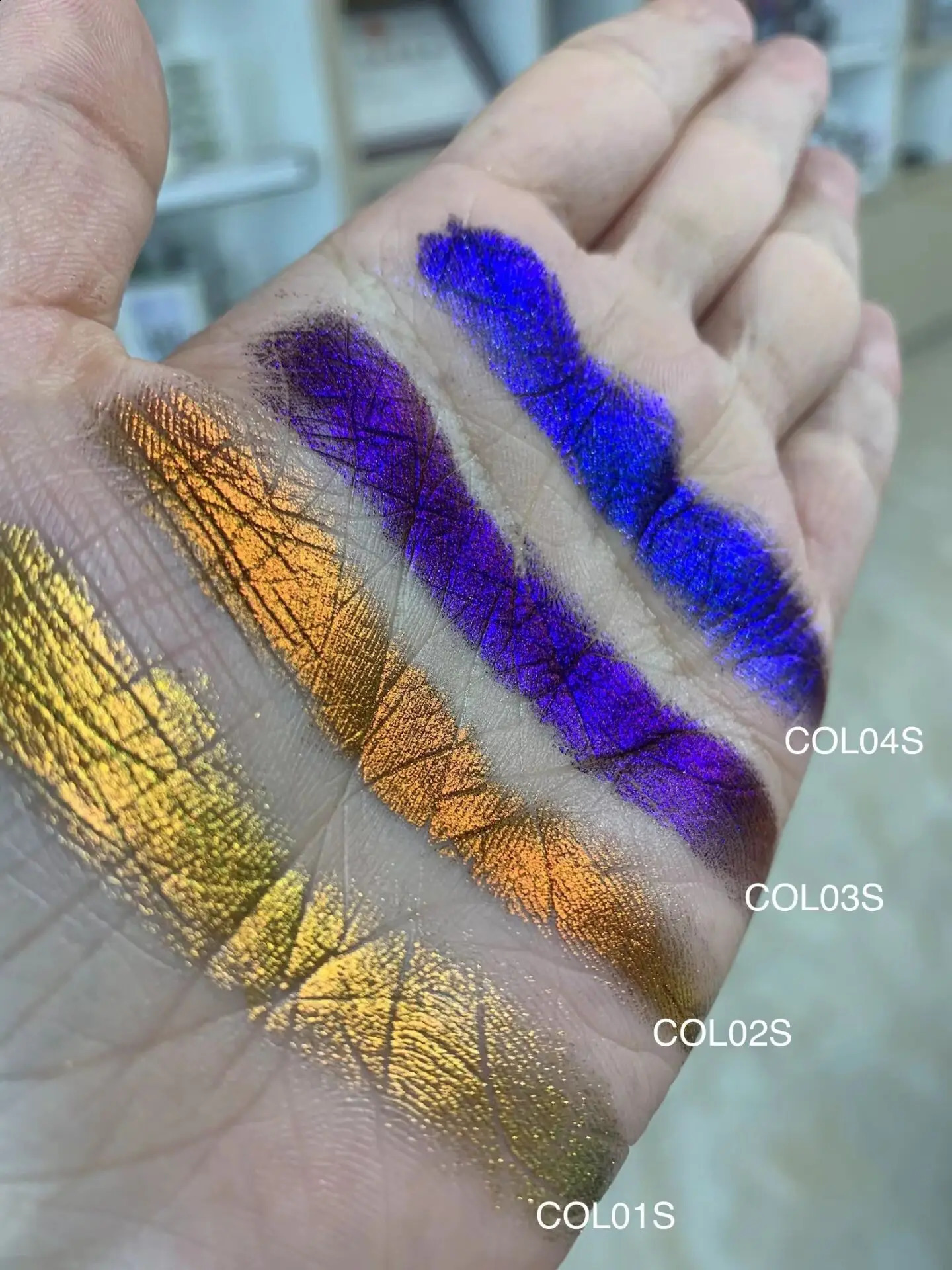 5g super chrome color changing glitter cosmetics eye shadow nail chameleon pigment powder 241230
