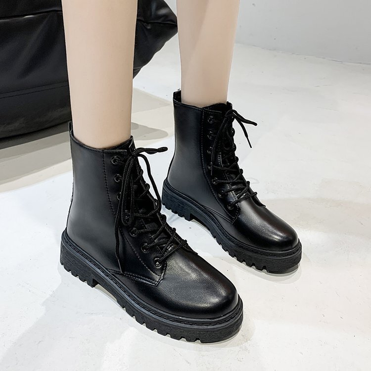 Ddmywed New Lace Up Flat Bottom Short Casual Velvet Martin Boots Women's Shoes Chinese Brand Shoes F1230-20 ddmythur