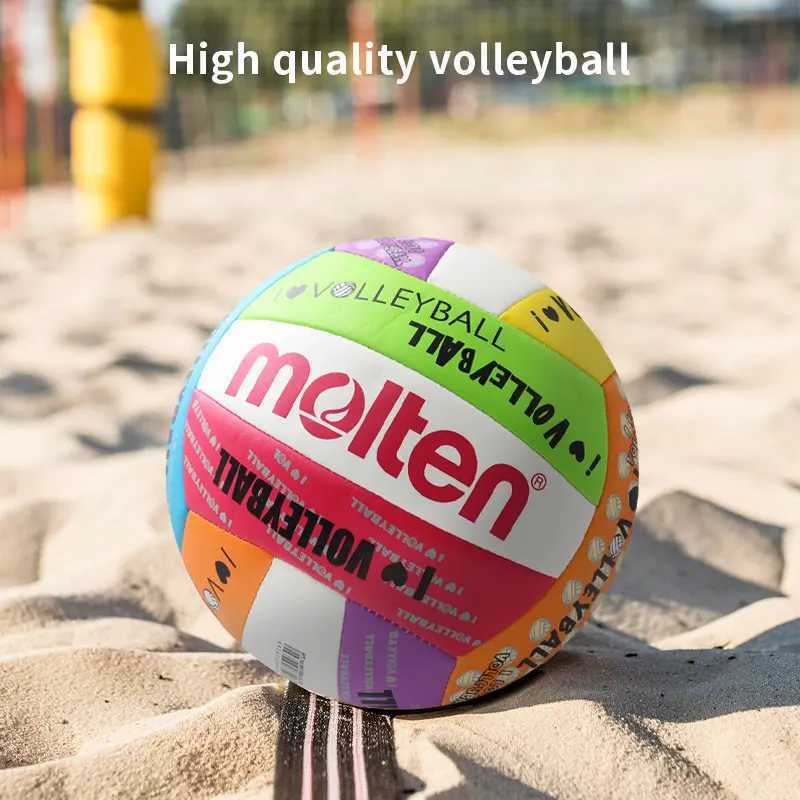 Newest Molten Volleyball Standard Size 5 PU Material Soft Touch High Quality Indoor Outdoor Sports Competition Training BallsXJ241230