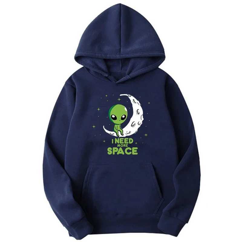 Hot selling mens hoodies I need more space. Green shaped printed hoodies mens/womens retro casual sports shirts unisex long sleeved zippers W241230