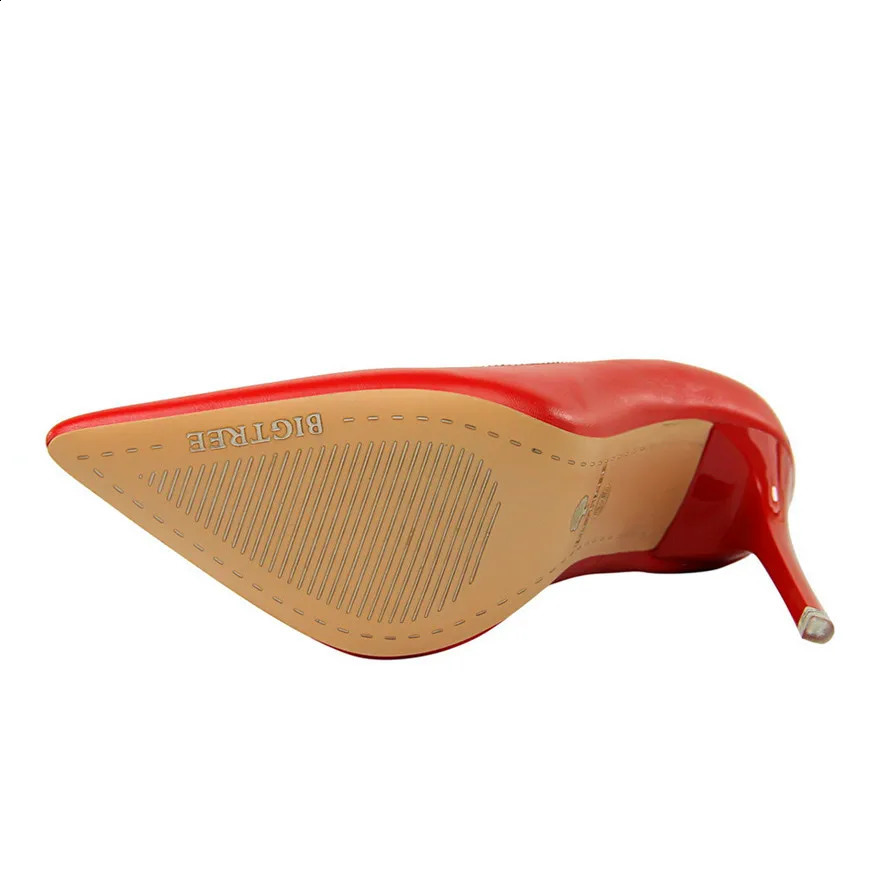 Soft Leather Concise High Heels 7.5/10.5cm Shoes Fashion Women Pumps Pointed Toe Slip On Candy Colors Office Woman Wedding Shoes 241230