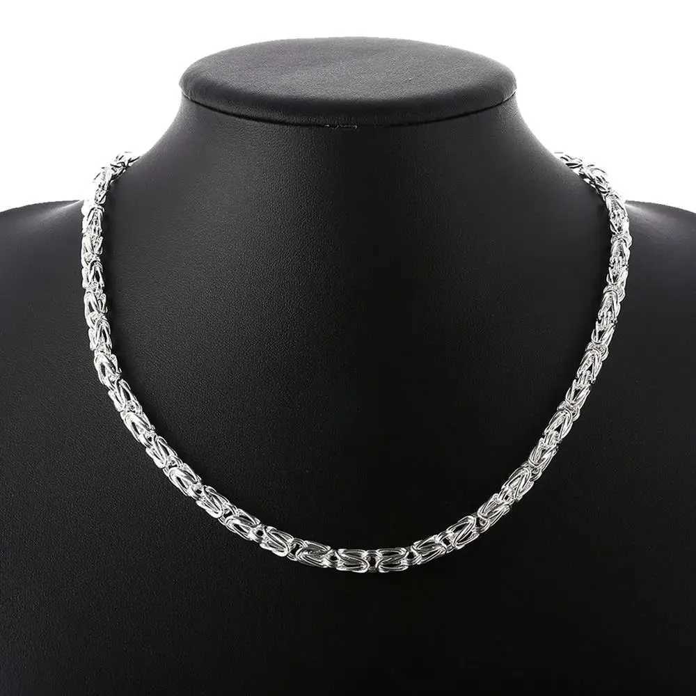 925 sterling silver 20 inch leading retro faux mens necklace luxury party wedding decoration jewelry gifts W241230