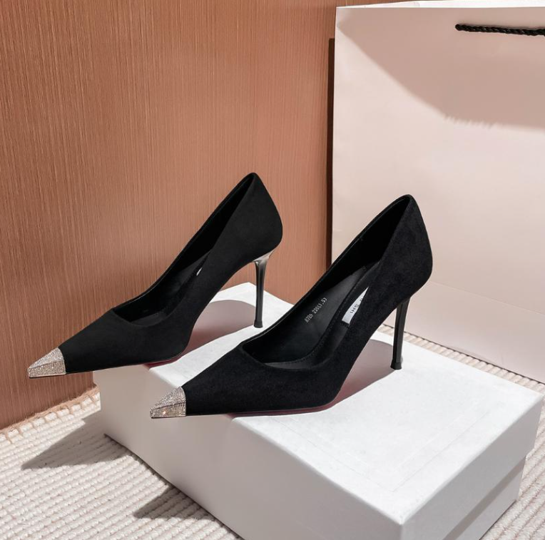 Women's Shoes Classic Design Gentle Fashion France Vintage Style Sexy Softable Comfortable Minimalist Style Vintage Style Shoes Triple Black Free