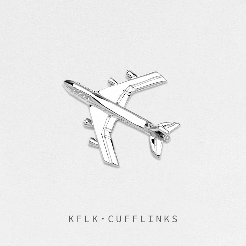 KFLK Fashion Brooch Pins Exquisite Airplane Brooches For Women Mens Costumes Badge Brooch Jewelry Wholesale 241230