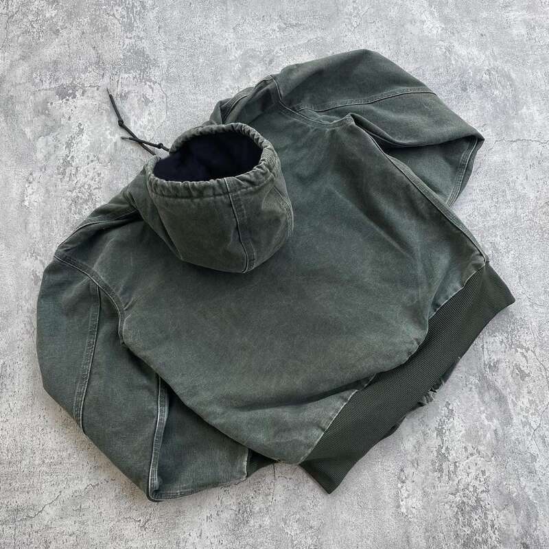 Men's Wear Retro Men Zipper Hoodie Y2k Hip Hop Trend Brand Street Wear Women Fashion Casual Loose Couple New Sweatshirt