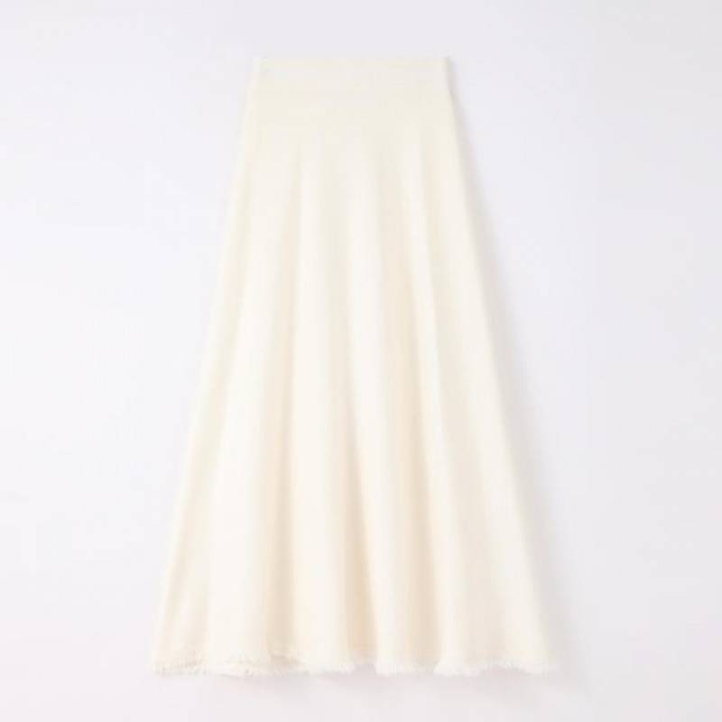 D16750 Knitted skirt for women autumn and winter small size drape large swing umbrella skirt high waist medium length skirt