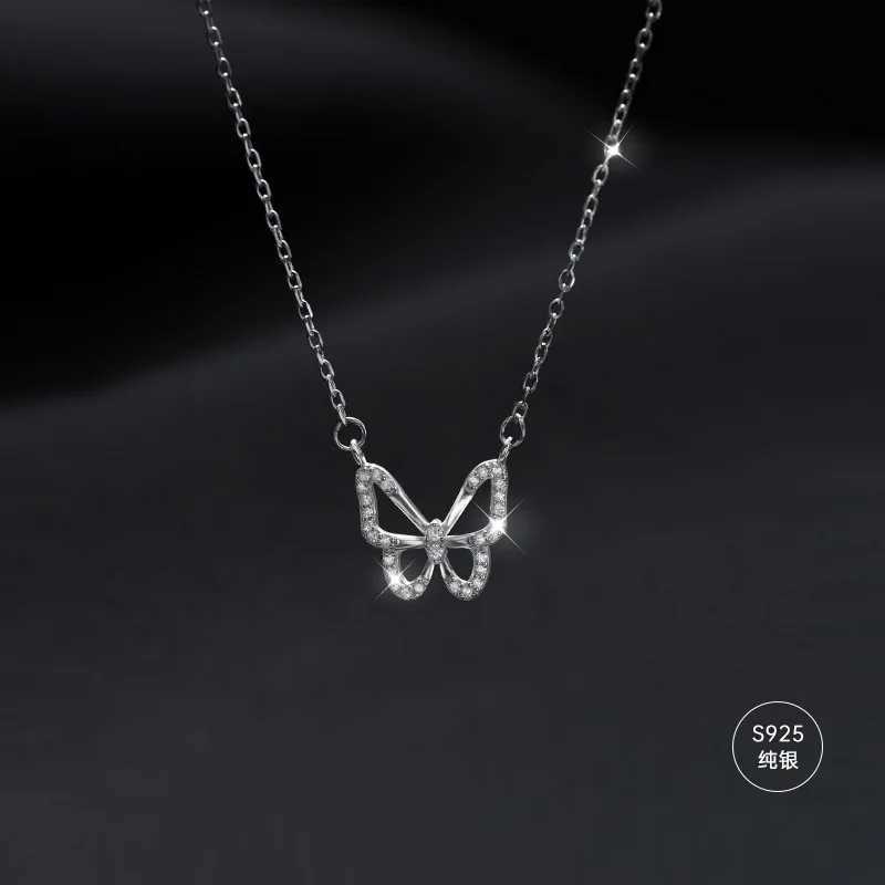 REETI 925 sterling silver butterfly necklace suitable for womens Clavicle chains womens jewelry Birtay gift accessories W241230