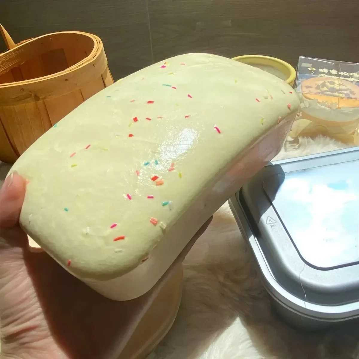 Squishy Toy slow rise sticky box cake squeeze butter ice cream cheese bread Squishy strawberry cake anti pressure release gift W241230