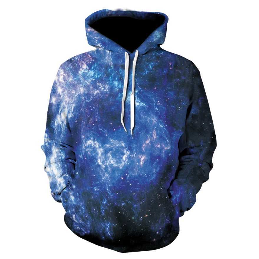 202 Space Galaxy mens/womens sportswear 3D clothing brand hooded printed cashmere nebula jacket W241230